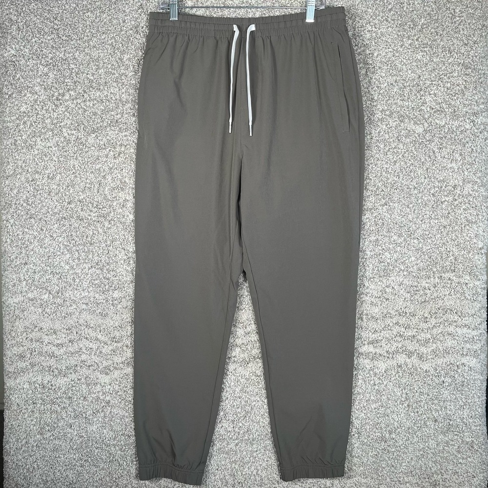 Cove USA Pants Mens 34x28 Gray Drawstring Hybrid Performance Joggers Activewear